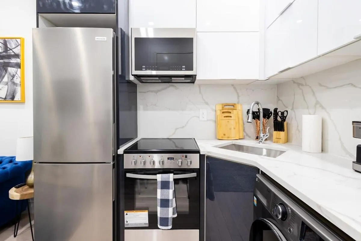 317-1An - New Modern 1Br W&D Walk To Central Park New York Apartman